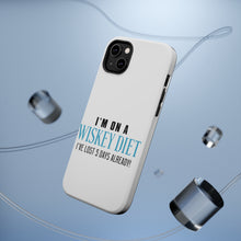 DistinctInk ToughCase for Apple iPhone, Compatible with MagSafe Charging - I'm on a Whiskey Diet Already Lost 5 Days