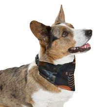 DistinctInk Adjustable Pet Banana Collar with Skellington's Spooky Soiree Design for Halloween