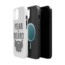 DistinctInk ToughCase for Apple iPhone, Compatible with MagSafe Charging - Fear the Beard