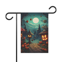 DistinctInk Garden & House Banner / Flag with Trick or Treat Fun Design for Halloween