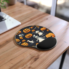 DistinctInk Mouse Pad with Wrist Rest  with The Halloween Spell Design for Halloween