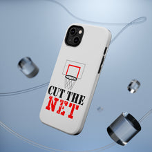 DistinctInk ToughCase for Apple iPhone, Compatible with MagSafe Charging - Cut the Net Basketball