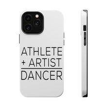 DistinctInk ToughCase for Apple iPhone, Compatible with MagSafe Charging - Athlete + Artist = Dancer