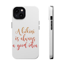 DistinctInk ToughCase for Apple iPhone, Compatible with MagSafe Charging - A Bikini is Always a Good Idea