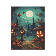 DistinctInk Garden & House Banner / Flag with Trick or Treat Fun Design for Halloween