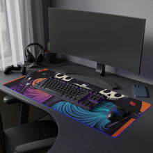 DistinctInk LED Gaming Mouse Pad with The Paths We Choose Design for Halloween  LGBTQ+ Pride