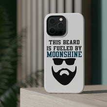 DistinctInk ToughCase for Apple iPhone, Compatible with MagSafe Charging - This Beard is Fueled by Moonshine