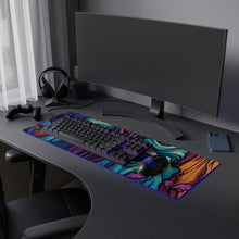 DistinctInk LED Gaming Mouse Pad with "Mindful Connections" Design for Halloween  LGBTQ+ Pride