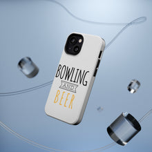 DistinctInk ToughCase for Apple iPhone, Compatible with MagSafe Charging - Bowling and Beer