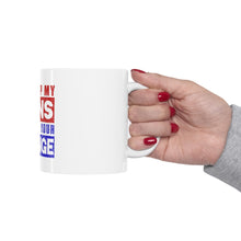 DistinctInk Glossy White Coffee / Tea Mug - I'll Keep My Guns, You Keep Your Change