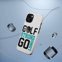 DistinctInk ToughCase for Apple iPhone, Compatible with MagSafe Charging - Golf Strong Go Long