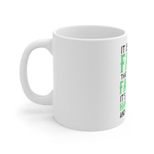 DistinctInk Glossy White Coffee / Tea Mug - Hard Work & Character Make the Farmer