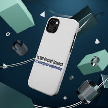 DistinctInk ToughCase for Apple iPhone, Compatible with MagSafe Charging - Not Rocket Scient - Aerospace Engineering