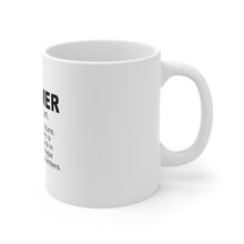 DistinctInk Glossy White Coffee / Tea Mug - Drummer Dictionary Definition