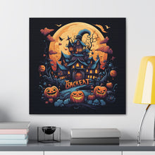 DistinctInk Canvas Wall Art with Spooky Sweet Treats for Halloween