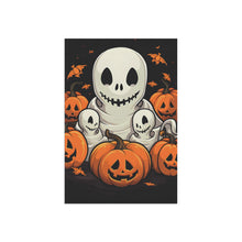 DistinctInk Garden & House Banner Flag with Ghost Skeleton Pumpkin Pattern Design for Halloween