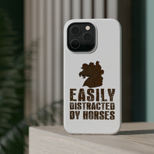 DistinctInk ToughCase for Apple iPhone, Compatible with MagSafe Charging - Easily Distracted By Horses