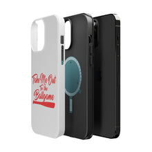 DistinctInk ToughCase for Apple iPhone, Compatible with MagSafe Charging - Take Me Out to the Ballgame Baseball