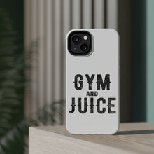 DistinctInk ToughCase for Apple iPhone, Compatible with MagSafe Charging - Gym And Juice