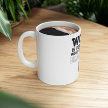 DistinctInk Glossy White Coffee / Tea Mug - Work is for People Who Can't Play Blackjack
