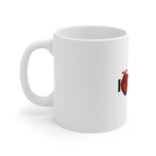 DistinctInk Glossy White Coffee / Tea Mug - I Heart My Job - I'm A Doctor