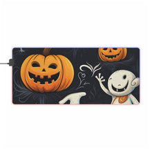 DistinctInk LED Gaming Mouse Pad with The Halloween Spell Design for Halloween