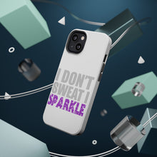 DistinctInk ToughCase for Apple iPhone, Compatible with MagSafe Charging - I Don't Sweat I Sparkle