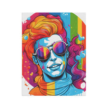 DistinctInk Garden & House Banner Flag with Leading with Courage and Grace Design for LGBTQ+ Pride