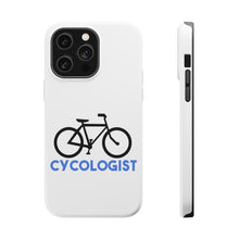 DistinctInk ToughCase for Apple iPhone, Compatible with MagSafe Charging - Cycologist Bicycle Cycling