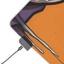 DistinctInk LED Gaming Mouse Pad with Haunted Jack-O'-Skeleton Design for Halloween