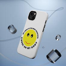 DistinctInk ToughCase for Apple iPhone, Compatible with MagSafe Charging - My Smile Most Beautiful Curve on My Body