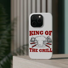 DistinctInk ToughCase for Apple iPhone, Compatible with MagSafe Charging - King of the Grill BBQ Barbecue