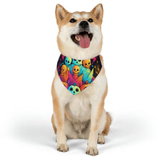 DistinctInk Adjustable Pet Banana Collar with The Joy of Connecting Design for Halloween LGBTQ+ Pride