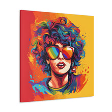 DistinctInk Canvas Wall Art with Start Building Your Dreams for LGBTQ+ Pride