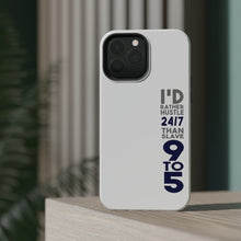 DistinctInk ToughCase for Apple iPhone, Compatible with MagSafe Charging - Rather Hustle 24/7 Than Slave 9 to 5