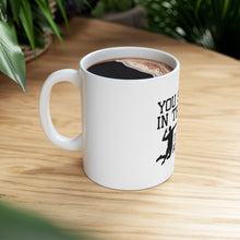 DistinctInk Glossy White Coffee / Tea Mug - You Set It IN The Air And I'll Hit It Anywhere