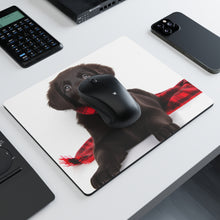 DistinctInk Mouse Pad - 1/4" Foam Rubber - Flat-Coated Retriever Puppy