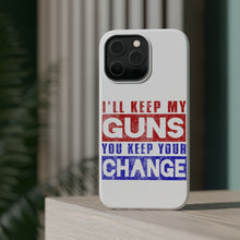 DistinctInk ToughCase for Apple iPhone, Compatible with MagSafe Charging - I'll Keep My Guns, You Keep Your Change