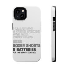 DistinctInk ToughCase for Apple iPhone, Compatible with MagSafe Charging - Can Survive with Only Beer Boxers Batteries
