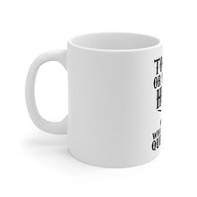 DistinctInk Glossy White Coffee / Tea Mug - To Hunt or Not - What a Dumb Question