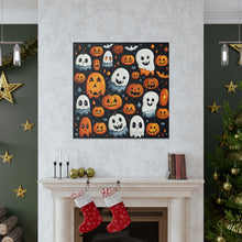DistinctInk Canvas Wall Art with Spooky Halloween Night for Halloween