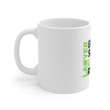 DistinctInk Glossy White Coffee / Tea Mug - Lawyer Eat Sleep Litigate Repeat