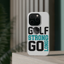 DistinctInk ToughCase for Apple iPhone, Compatible with MagSafe Charging - Golf Strong Go Long