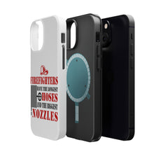 DistinctInk ToughCase for Apple iPhone, Compatible with MagSafe Charging - Firefights Have Longest Hoses and Biggest Nozzles