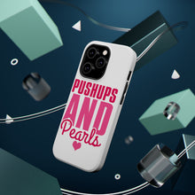 DistinctInk ToughCase for Apple iPhone, Compatible with MagSafe Charging - Pushups and Pearls
