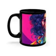 DistinctInk Black Coffee Mug - Living a Full Life for LGBTQ+ Pride