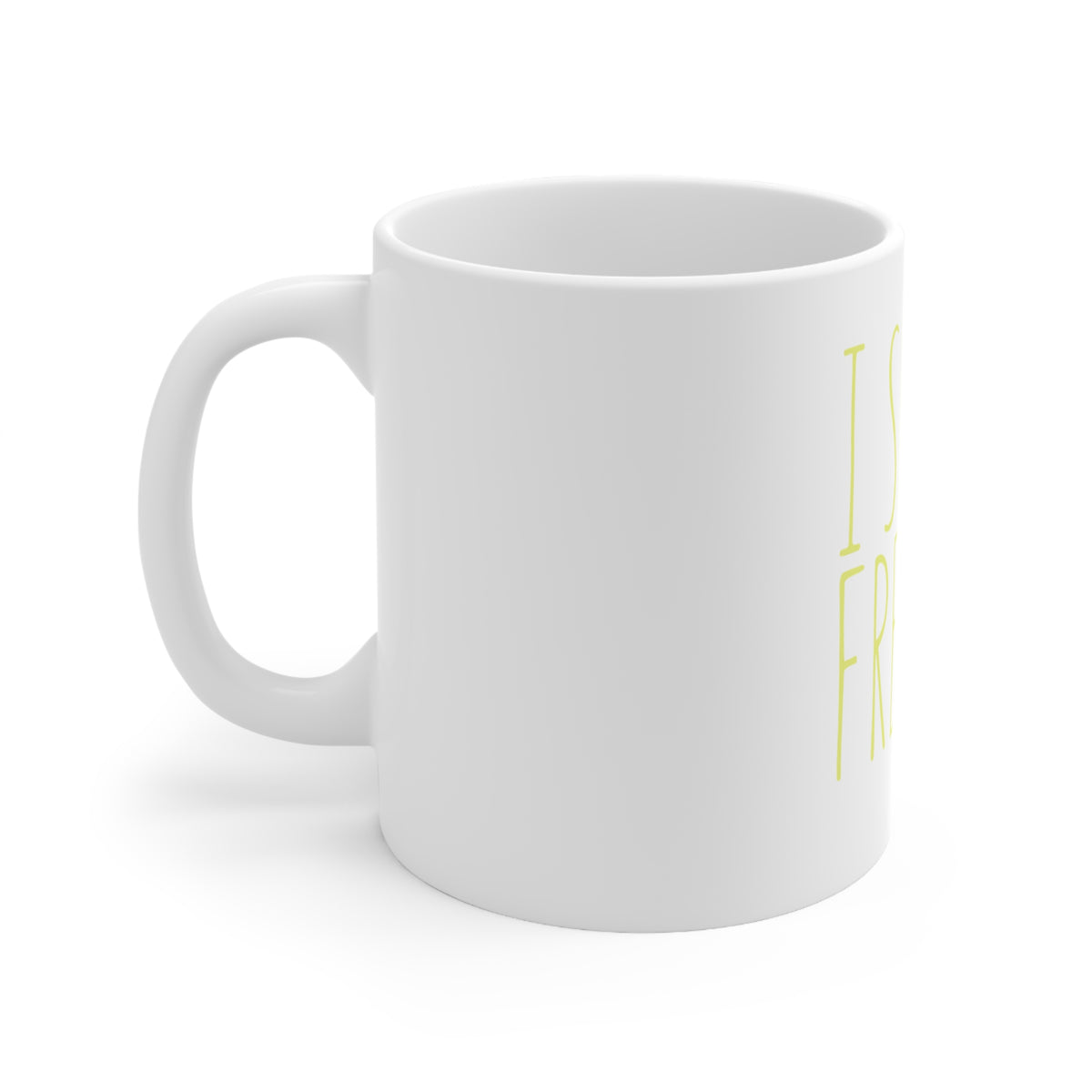 Glossy White Coffee / Tea Mug - I Speak French, view 2