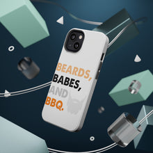 DistinctInk ToughCase for Apple iPhone, Compatible with MagSafe Charging - Beards, Babes And BBQ