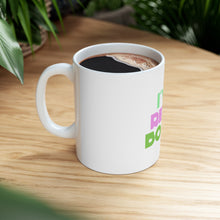 DistinctInk Glossy White Coffee / Tea Mug - I've Read Books - Pink Green