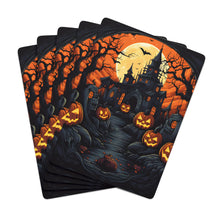 DistinctInk Playing Poker Cards with Darkness Falls on Halloween Design for Halloween